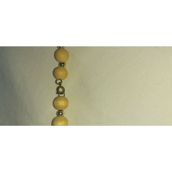 Vintage Carved Wood African Animal Beaded 14" Necklace - Picture 5 of 6